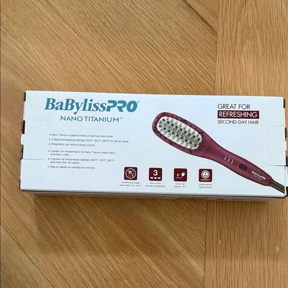 BaBylissPRO Nano Titanium Hair Brush - Purple - Picture 2 of 4